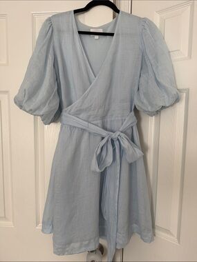 Everly Cotton Wrap Dress